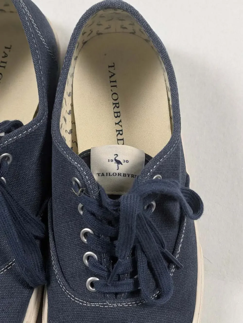 Tailorbyrd Luke Men's Navy Canvas Lace-Up Sneakers men's 10 .5